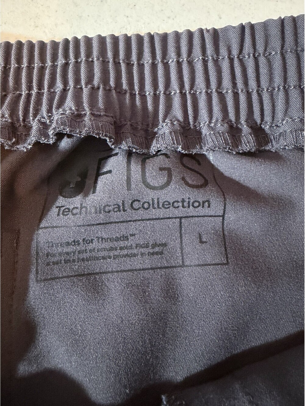 Figs Yola Skinny Scrub Pants Womens Large PO 1251 Gray - Picture 3 of 5